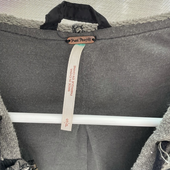 Free people bomber / sweatshirt mixed jacket - Picture 5 of 5